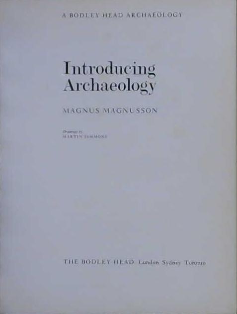 Introducing Archaeology | 9999903191070 | Magnus Magnusson