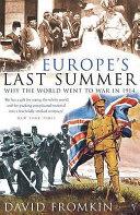 Europe's Last Summer | 9999903249122 | David Fromkin