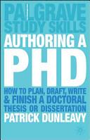 Authoring a Ph.D. | 9999903056713 | Patrick Dunleavy