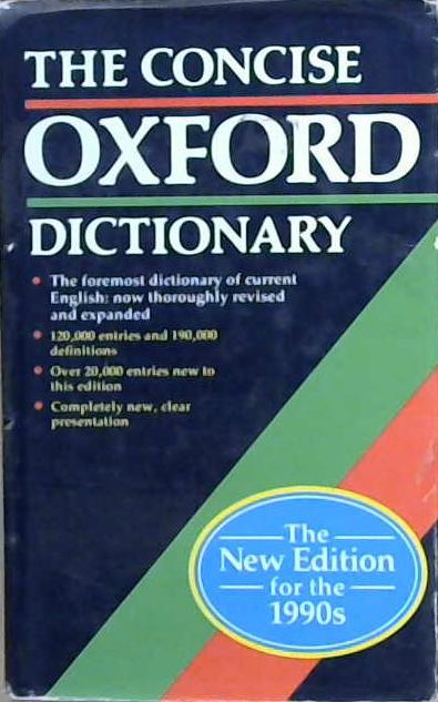 The Concise Oxford Dictionary | 9999903159971