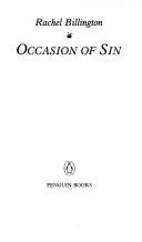 Occasion of Sin | 9999900041279 | Billington, Rachel