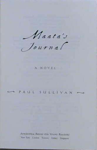 Maata's Journal | 9999903153115 | Paul Sullivan