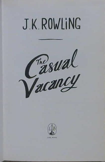 Casual Vacancy | 9999903212720 | Rowling, J.K.