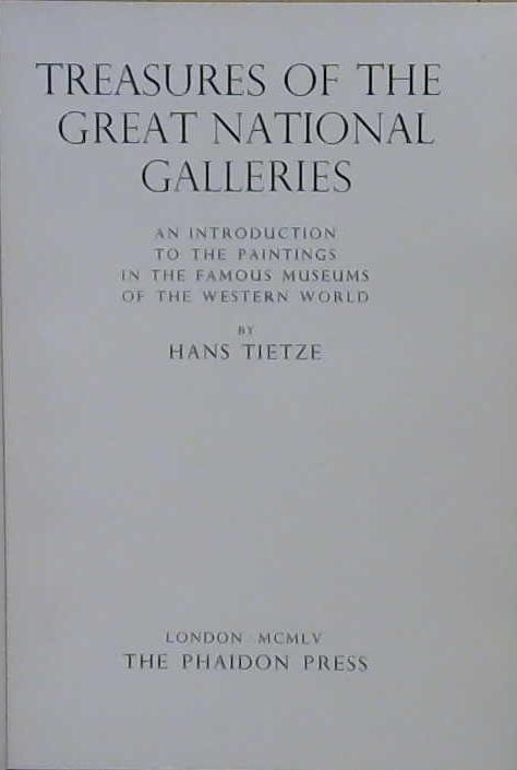 Treasures of the Great National Galleries | 9999903216179 | Hans Tietze