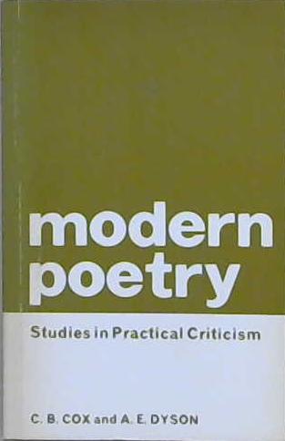 Modern Poetry | 9999903214892 | Charles Brian Cox Anthony Edward Dyson