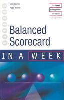 Balanced Scorecard in a Week | 9999903205029 | Mike Bourne Pippa Bourne